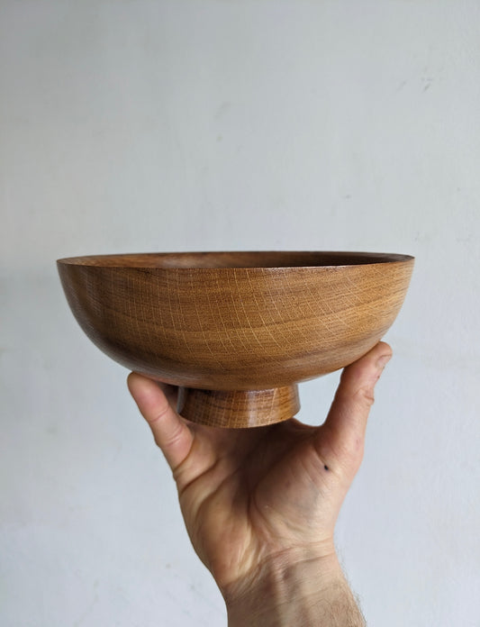 English Oak Fodder Bowl