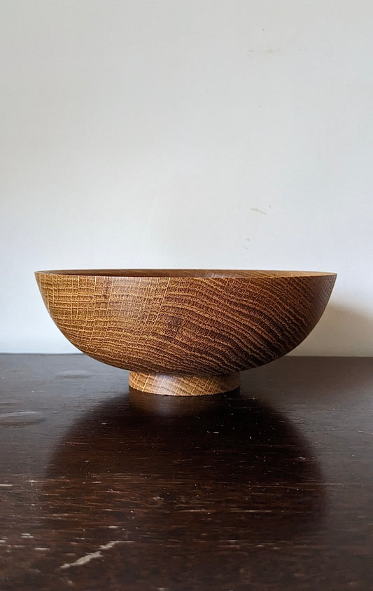 English Oak Fodder Bowl